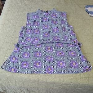 Nooworks Airliner Haze Psychedelic Mini Dress Tunic 3X